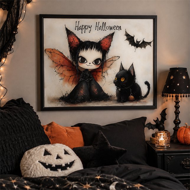 Arte de pared de hada Whimsigoth de Halloween y ga (Subido por el creador)