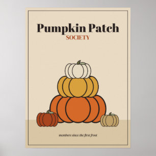 Arte de pared de Halloween acogedor de Pumpkin Pat
