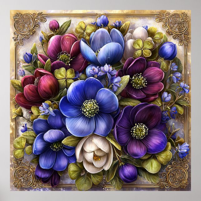Arte de pared de hermosas flores de primavera 13 (Frente)