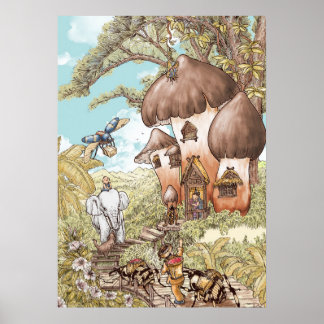 Arte de pared de hongo de termita — Cuento de Yunn