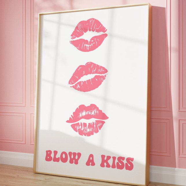 Arte de Pared de Huella de Labios Rosa | Decoració (Subido por el creador)