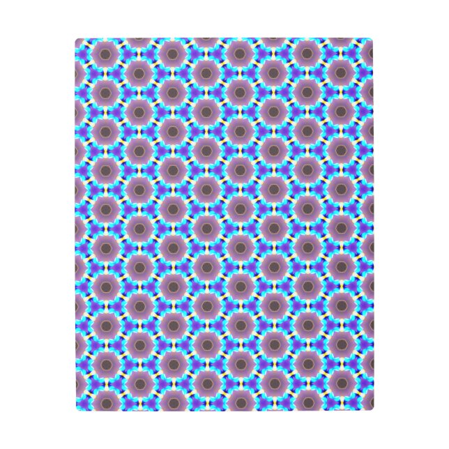 Arte de pared de ilusión óptica de hexágono girato (Anverso)