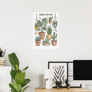 Arte de pared de ilustración botánica, regalo para