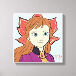 Arte de pared de impresión de lienzo para princesa