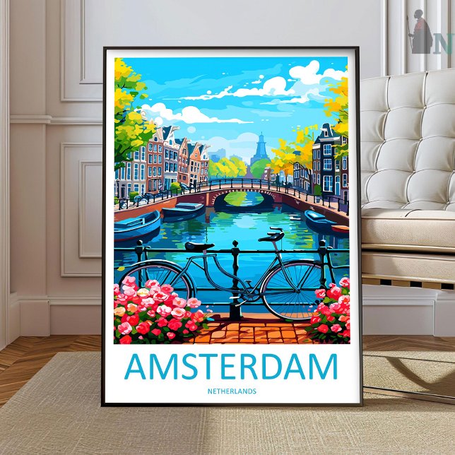 Arte de Pared de Impresión de Viaje de Ámsterdam A (Subido por el creador)