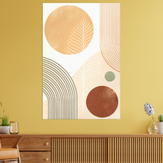 Arte de pared de impresión en lienzo abstracto boh
