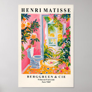 Arte de pared de inodoros tropicales, Poster diver