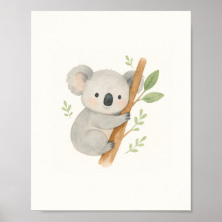 Arte de Pared de Koala Adorable – Koala Bebé Acuar