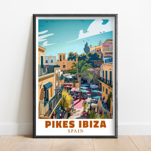 Arte de pared de la discoteca Pikes Ibiza - Arte d
