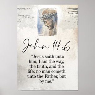 Arte de pared de la Escritura de Jesús 14:6