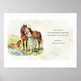 Arte de Pared de la Familia del Caballo Sujetado p