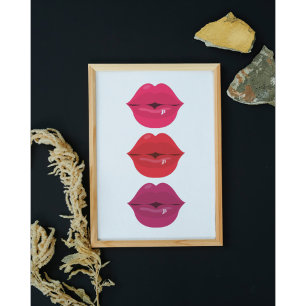 Arte de Pared de Labios, Decoración de Pared de La