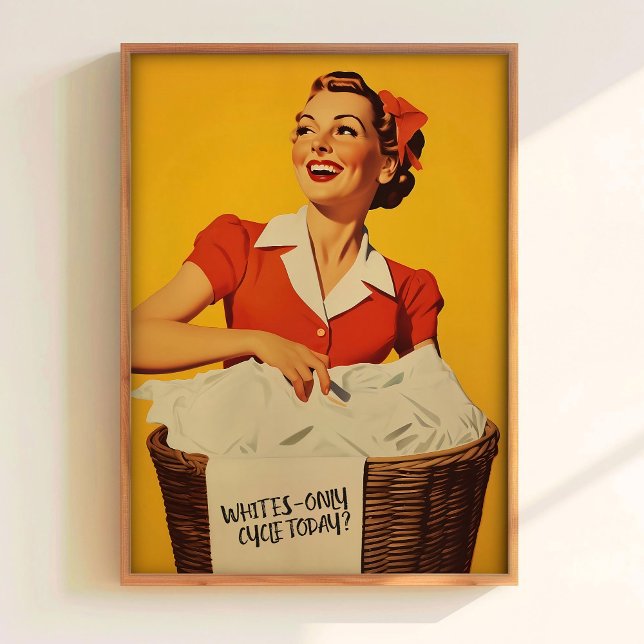 Arte de pared de lavandería Feliz ama de casa Impr (Subido por el creador)