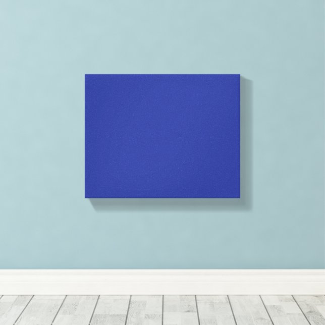 Arte de pared de lienzo azul | Decoración moderna  (Insitu (piso de madera))