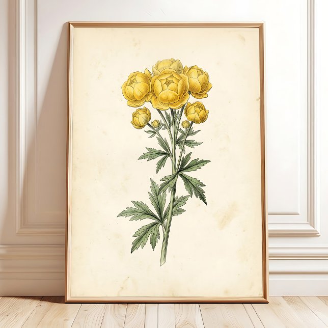 Arte de pared de lienzo de botánica vintage (Subido por el creador)