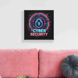 Arte de pared de lienzo de experto en cibersegurid