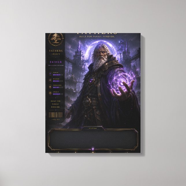Arte de pared de lienzo de fantasía personalizada  (Anverso)