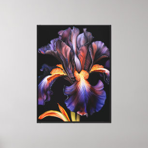 Arte de pared de lienzo de Iris
