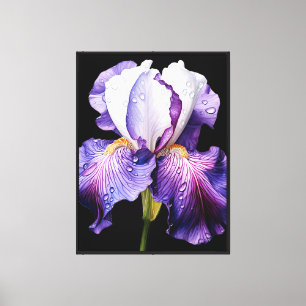 Arte de pared de lienzo de Iris