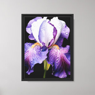Arte de pared de lienzo de Iris