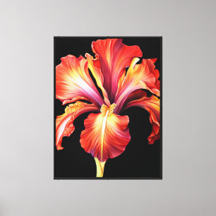 Arte de pared de lienzo de Iris