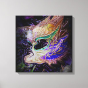 Arte de pared de lienzo de máscara abstracta
