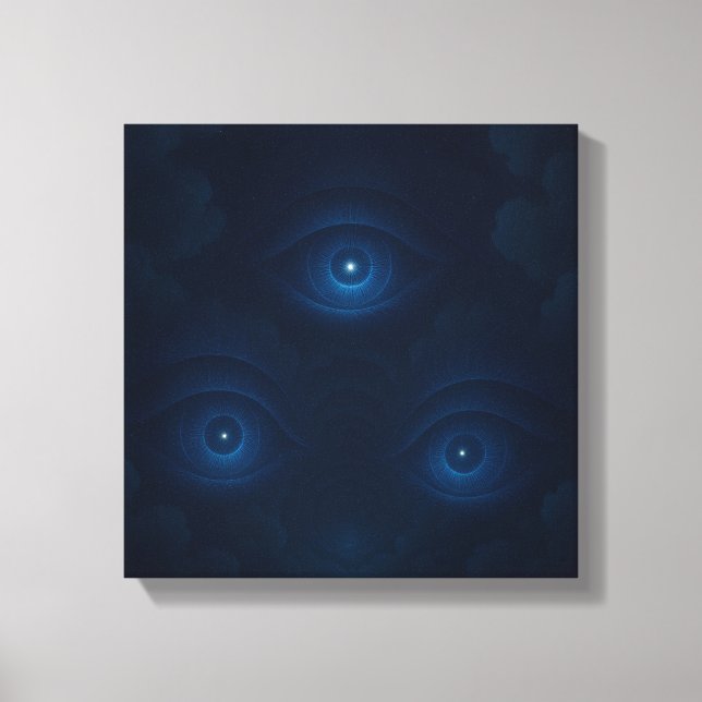 Arte de pared de lienzo de ojos de energía mística (Anverso)