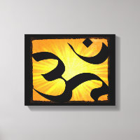 Arte de pared de lienzo de Om Yoga Meditación Zen