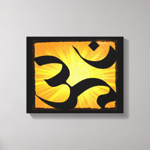 Arte de pared de lienzo de Om Yoga Meditación Zen