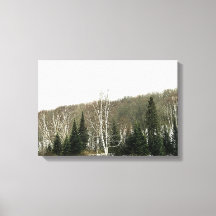 Arte de pared de lienzo neutro - Paisaje invernal