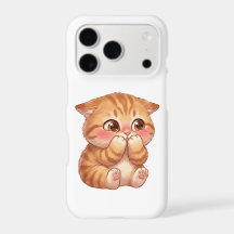 Arte de pared de lona de gatito naranja tímido y l
