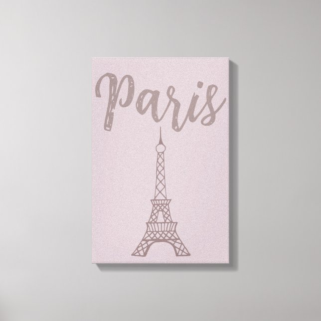 Arte de pared de lona de la Torre Eiffel de París  (Anverso)