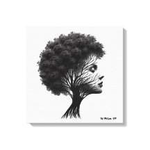 arte de pared de lona de resiliencia y gracia