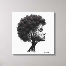 arte de pared de lona de resiliencia y gracia