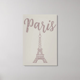 Arte de pared de lona elegante Torre Eiffel de Par