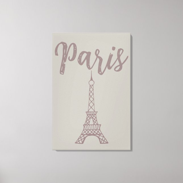 Arte de pared de lona elegante Torre Eiffel de Par (Anverso)