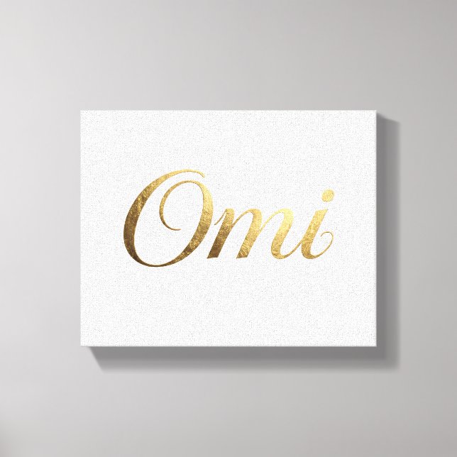 Arte de pared de lona Omi Abuela (Anverso)