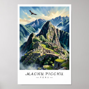 Arte de pared de Machu Picchu Perú, Ciudad Inca