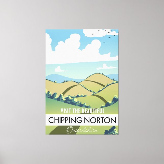 Arte de pared de madera de Chipping Norton Oxfords (Anverso)