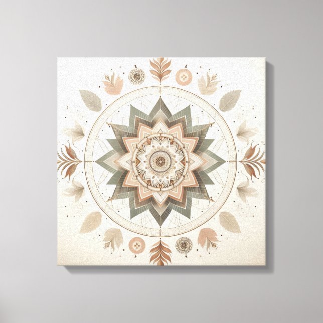 Arte de pared de Mandala | Geometría Sagrada  (Anverso)