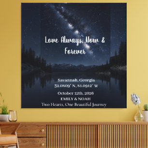 Arte de pared de mapa de estrellas personalizado p