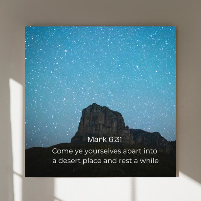 Arte de pared de Marcos 6:31 KJV – Póster de Escri (Subido por el creador)