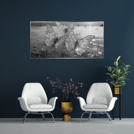 Arte de pared de mariposa Póster brillante
