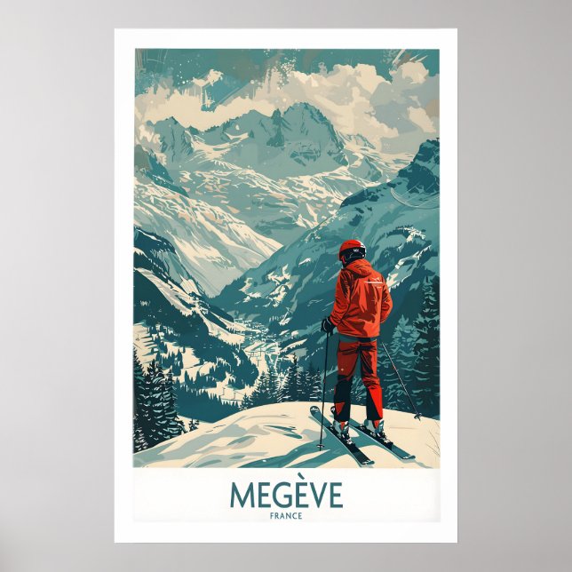 Arte de pared de Megève - Francia 1 (Frente)