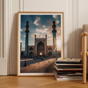 Arte de pared de mezquita de Afganistán Herat Post