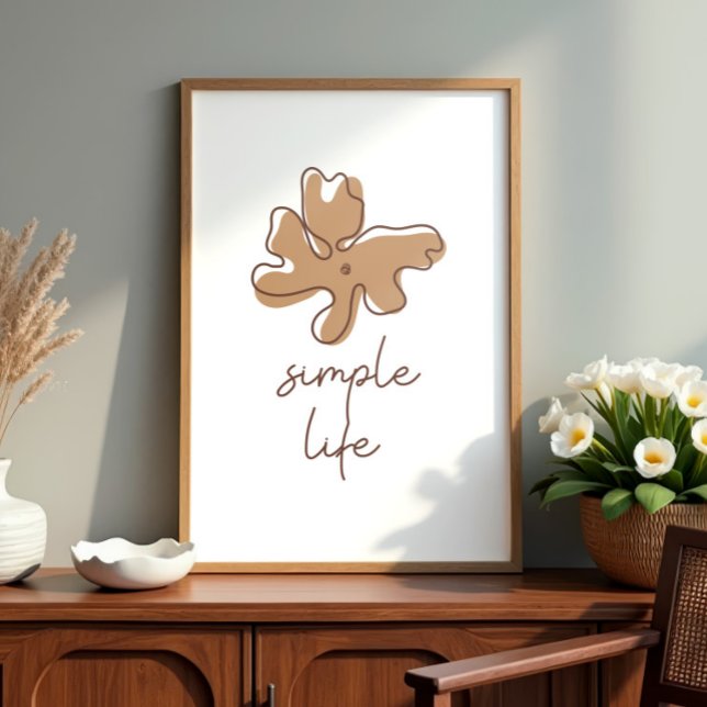 Arte de pared de minimalismo de vida sencilla (Subido por el creador)