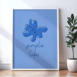 Arte de pared de minimalismo de vida sencilla