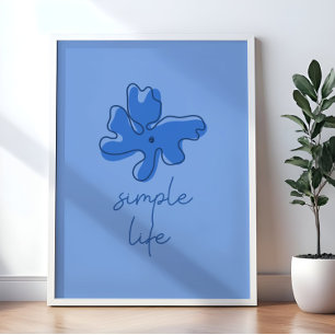 Arte de pared de minimalismo de vida sencilla