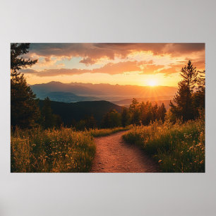 Arte de pared de montaña de Colorado para sala de 