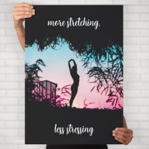 Arte de pared de motivación de yoga